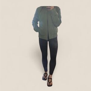lululemon athletica Green Bomber Jacket